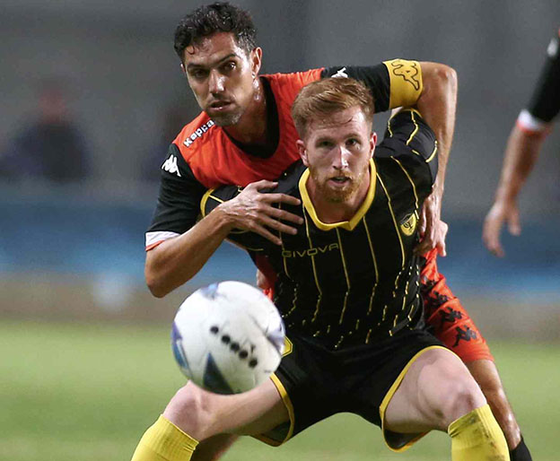 איציק עזוז. לפי הסימולציה, כבש צמד והוליך את בני יהודה ליתרון מדהים.