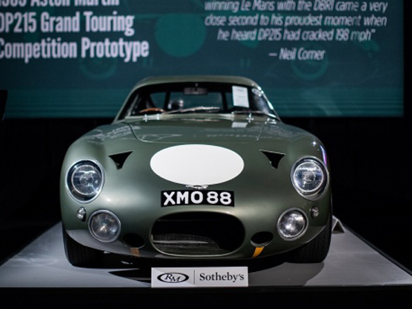 במקום הרביעי: מכונית הפיתוח המקורית של אסטון מרטין מ-1963 בסדרת ה-DP12 התחרותית המיועדת למירוצים. המחיר - 21.44 מיליון דולר (צילום:  RM Sotheby’s)