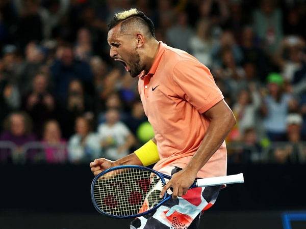 קרוב למפגש מול נדאל. קיריוס (GETTYIMAGES)