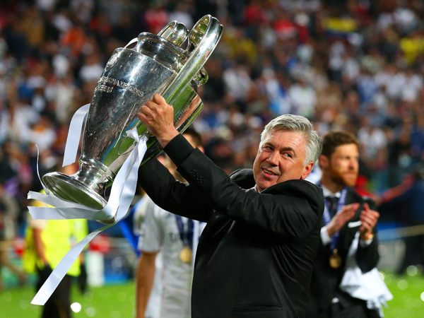 האם אנצ'לוטי יהפוך למאמן הראשון בהיסטוריה שזוכה בתואר ארבע פעמים? (Getty)