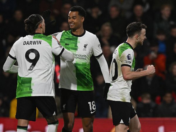 שלישיית ההתקפה החדשה של ליברפול (John Powell/Liverpool FC via Getty Images)