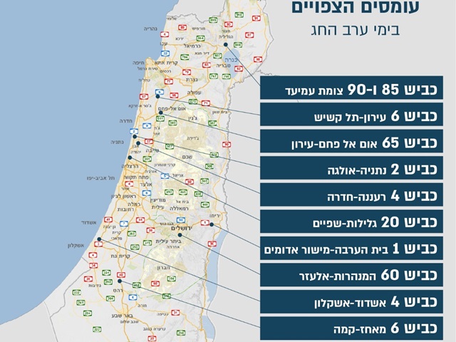 עומסי התנועה בערב החג