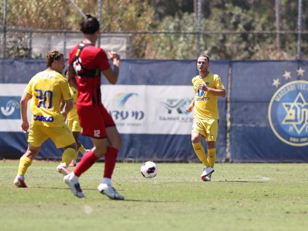 דן גלזר. משחק לראשונה מאז שחזר (אתר מכבי תל אביב)