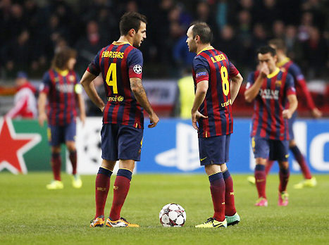 שחקני בארסה, אין להם סיבה להתאמץ (gettyimages)