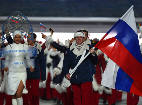 אירינה שייק הכניסה את המשלחת הרוסית (gettyimages)