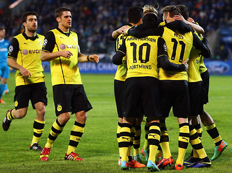 בדרך לעוד הופעה בגמר? שחקני דורטמונד (gettyimages)