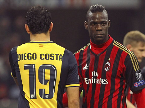 קוסטה ובאלוטלי במשחק הראשון (gettyimages)