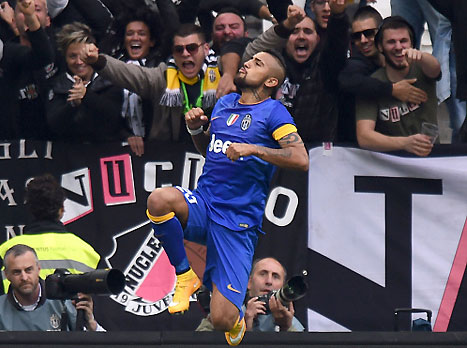 וידאל, כבש את הראשון (Gettyimages)