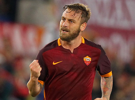 דה רוסי, כבש בהופעתו ה-500 ברומא (gettyimages)