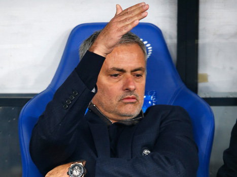 מוריניו. לא יהיה על הקווים מול סטוק (Getty)