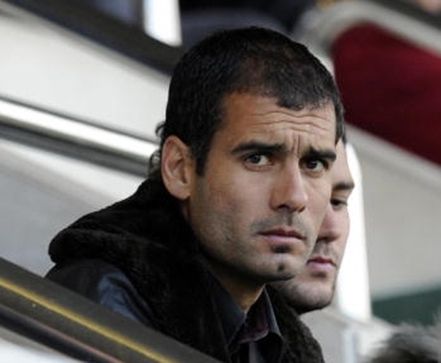 גווארדיולה בעונתו הראשונה כמאמן (Getty)