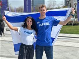 יונתן קפיטולניק ואדוה כהן. מוכנים לאליפות העולם (צילום: איגוד האתלטיקה)