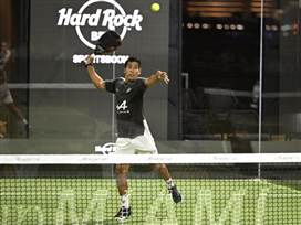 (Photo by Jason Koerner/Getty Images for Reseve Padel)