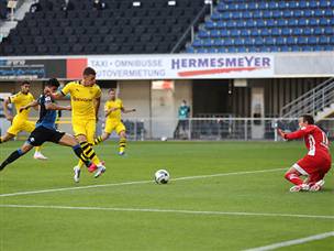 אבל הבלגי שבר את הקרח ומכאן דורטמונד חגגה (GETTY)