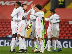 שחקני ריאל מדריד יכולים להיות מרוצים מהתוצאה (Getty)