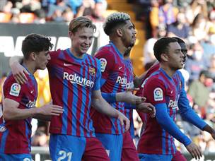 שחקני ברצלונה ילכו לישון שמחים (Getty)
