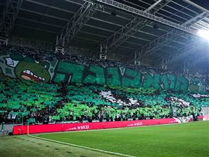 תצוגת עידוד נהדרת של החיפאים (מאור אלקסלסי)