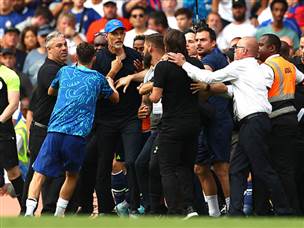 הרוחות התלהטו. טוכל וקונטה (GETTY)