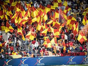 גם אשדוד סיפקה תצוגת עידוד מרשימה משלה (עודד קרני)