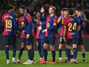 ברצלונה רמסה את ולנסיה במעמד צד אחד (Getty)