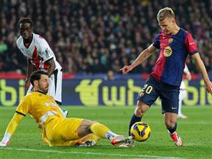 בארסה עמדה בלחץ של ראיו (getty)