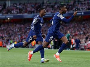 דמבלה כבש כבר בדקה הרביעית (Getty)