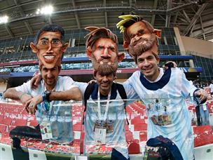 החגיגה של בית ד' התחילה, אוהדי ארגנטינה ידעו על מי כדאי לסמוך (getty)