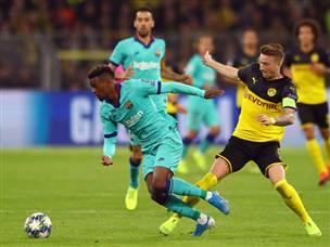 סמדו. הצד השמאלי של הגנת בארסה היה פרוץ (Getty Images)