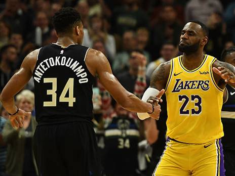 ייפגשו בגמר? לברון ג'יימס ויאניס אנטטקומפו(GETTY)