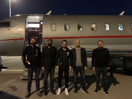 רגע לפני ההמראה (באדיבות בית"ר ירושלים)