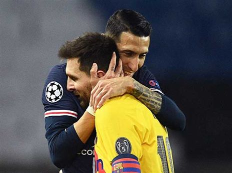 ליאו מסי ואנחל די מאריה. בקרוב האיחוד? (GETTY)