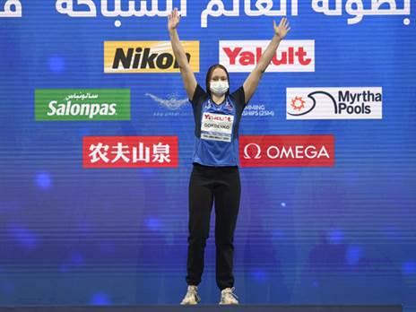 זהב שני לגורבנקו. היינו כחולמים (סימונה קסטרווילארי, באדיבות איגוד השחייה)