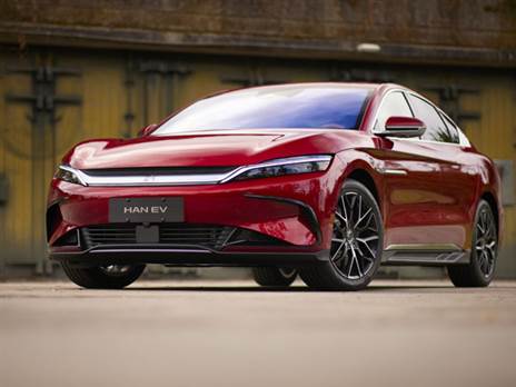 BYD HAN 3.9 שניות מעמידה למאה קמ"ש (יצרן)