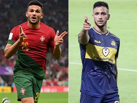 אילון אלמוג וגונסאלו ראמוס (אלן שיבר ו-Getty)