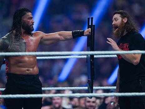 רומן ריינס וסמי זיין (Alex Bierens de Haan/Getty Images)