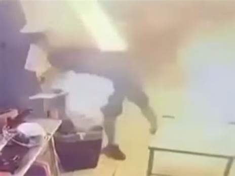 ההתלקחות (צילום מסך מתוך הטלגרם של דניאל עמרם)