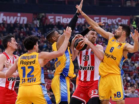 מילוטינוב. עשה כרצונו (Panagiotis Moschandreou/Euroleague Basketball via Getty Images)