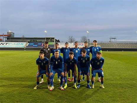 נבחרת הנוער.קיוותה לפתיחת קמפיין טובה יותר (צילום: ההתאחדות לכדורגל)