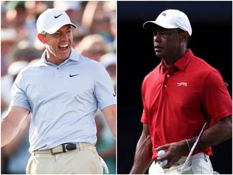 יעקוף את אגדת הגולף? וודס ומקלרוי (GETTY)