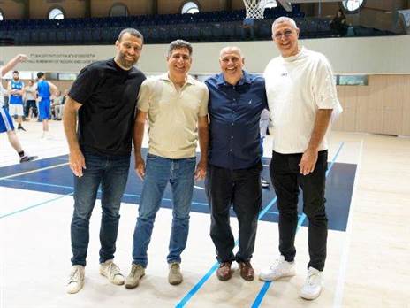 ראשי היוזמה (צילום: רועי כפיר, איגוד הכדורסל)