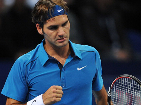 הזיע מעט בדרך לשמינית. פדרר (gettyimages)