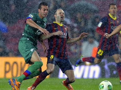 אינייסטה. גשם הזלעפות לא מפריע (gettyimages)