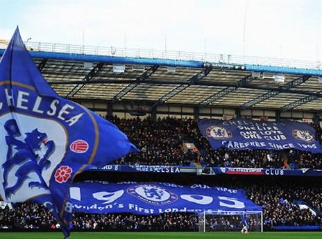 אוהדי צ'לסי, הצגה גם ביציעים (gettyimages)