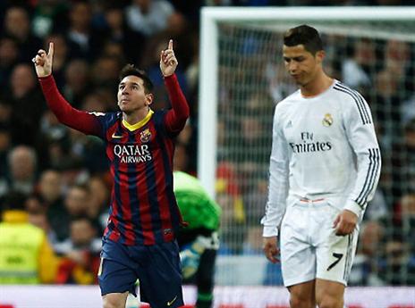 קלאסיקו בלתי נשכח. מסי ורונאלדו במצב רוח מנוגד (gettyimages)