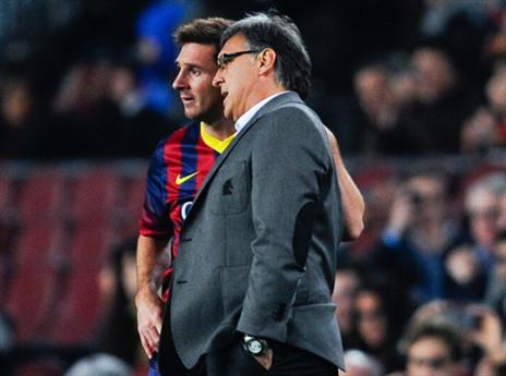 מרטינו ומסי, מחכים לדרבי ברוסאריו (gettyimages)