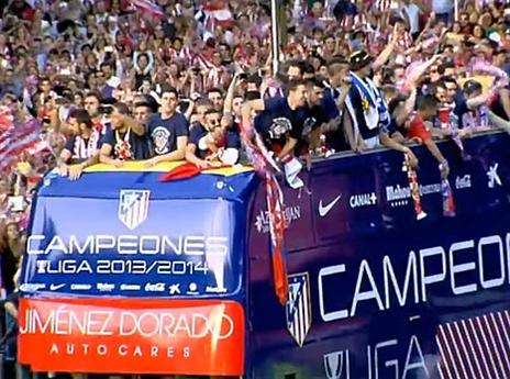 האלופים הטריים והאוהדים הקפיצו את מדריד (gettyimages)