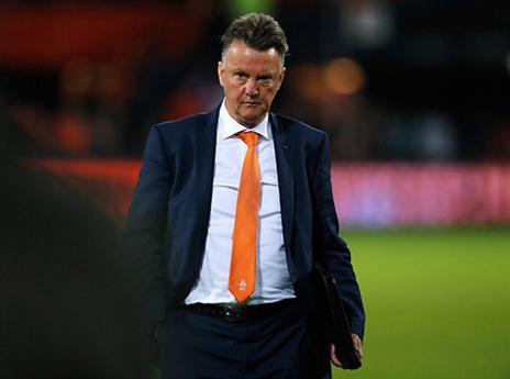 ואן חאל, לא לגמרי מרוצה (GETTYIMAGES)