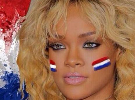 גם היא תמכה. ריהאנה