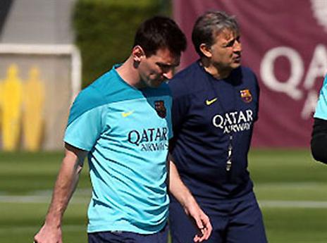 יאחדו כוחות בקרוב. מרטינו ומסי (GETTYIMAGES)