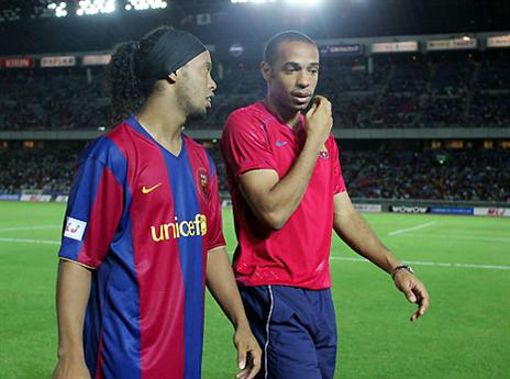רונאלדיניו והנרי, בקרוב שוב ביחד? (GETTYIMAGES)